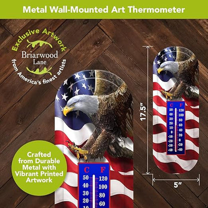 Briarwood Lane Freedom Eagle Metal Thermometer
