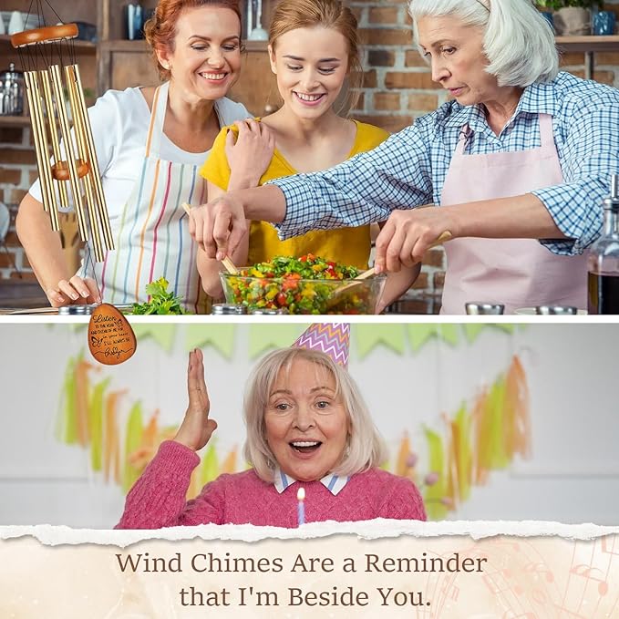 Mothers Day Best Gifts for Mom Wind Chimes from Daughter Son Mom Birthday Gift Thanksgiving Christmas Thank You Gift for Mother Women All Moms, Love Reminder Keepsake Ideas