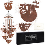 Sloth Wind Chimes for Outside - Sloth Gifts for Women Men, Memorial Wind Chimes for Outdoor, Garden Patio Yard Porch Decor, Birthday Mother's Day for Mom Grandma