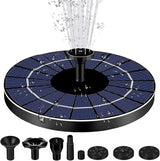 Meichoon Solar Fountain Pump 3.5W with 6 Nozzles Birdbath Water Feature Independent Floating Fountain for Gardens Ponds Fish Tanks Aquariums Outdoors MY01