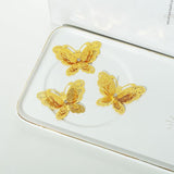 10pcs Gold Butterfly Metal Hanging Suncatcher Parts Window Pendant DIY Ornament Hand-Crafts Gifts