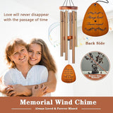Soopau Memorial Gifts, Sympathy Wind Chimes Memorial Wind Chimes for Loss of Loved One Prime, Sympathy Gift, Bereavement/Remembrance Gifts in Memory of Loved One Mother Father, 30" Wooden