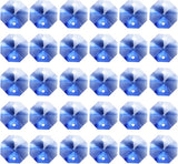 PATIKIL K9 Crystal Octagon Beads 2 Holes Pendants, 60 Pack 14mm Chandelier Prisms Parts Ornaments Hanging Beads for DIY Arts Crafts Decoration, Light Blue