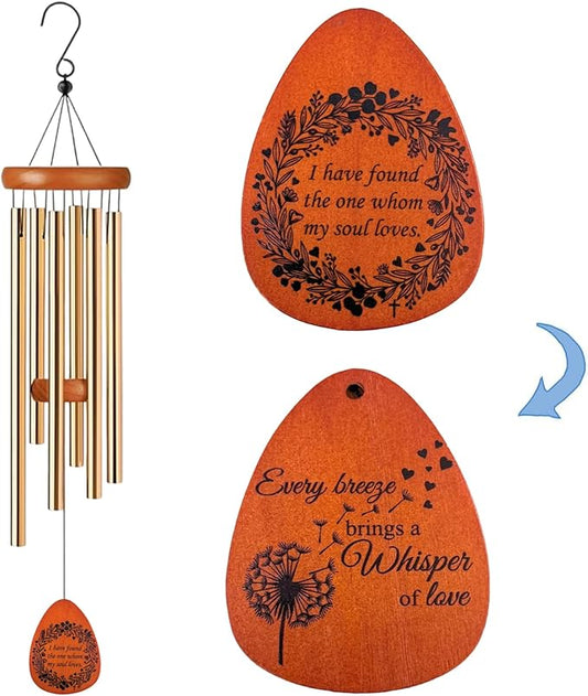 Wedding Gifts for Couple Wind Chimes, Engagement Wedding Registry Items Gifts for Couples 2026 Newlyweds, Bridal Shower Gift for Bride, Anniversary, Registry Gift for Couple