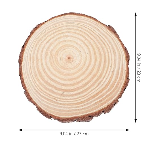 ARTIBETTER 2pcs Wooden Garden Stepping Stones Outdoor Log Slabs for Lawn Pathway Landscaping Decorative Garden Decor