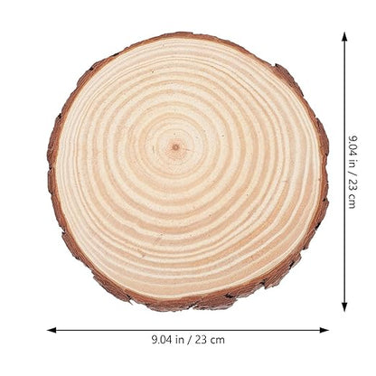 ARTIBETTER 2pcs Wooden Garden Stepping Stones Outdoor Log Slabs for Lawn Pathway Landscaping Decorative Garden Decor
