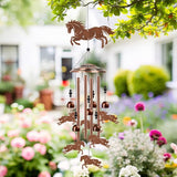 Horse Wind Chimes for Outside - Western Horse Gifts for Women Men, Memorial Wind Chimes for Outdoor, Garden Patio Yard Porch Decor, Birthday Mother's Day for Mom Grandma