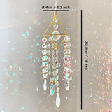 Sun Catchers with Crystals Hanging Crystals Prisms Suncatcher Crystal Suncatchers Hanging Wind Pendant for Window Garden Home (Type-A)