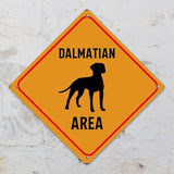 Dalmatian Crossing Xing Sign Beware of Dalmatian Dog Metal Sign Dalmatian Funny Warning Sign Crossing Zone Sign for Farm Yard Front Door Indoor Outdoor Street Sign 15x15in