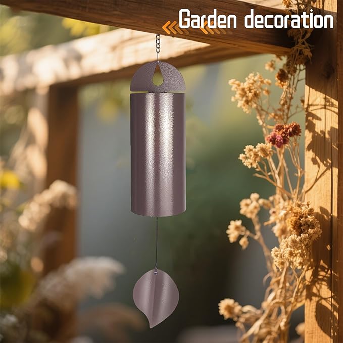 Outdoor Wind Chimes Tranquility Bells Copper Wind Chimes Sympathy Gifts, Outdoor Wind Chimes for Outdoor Garden, Deck, Porch Wind Chimes Deep Tone Memorial Wind Chimes