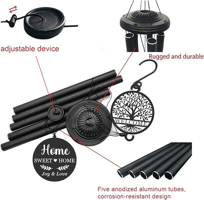 37'' House Warming Gifts New Home Wind Chimes,Housewarming Gifts Ideas for Women, Men, Couple, New Homeowner,Outdoor Decor for Patio,Garden,Yard