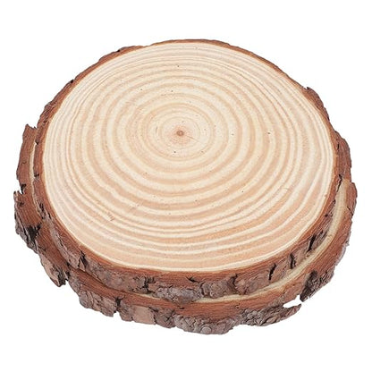 2pcs Outdoor Garden Stepping Stones Wood Log Thick Lawn Decor Pathway Walkway Landscaping Decorative