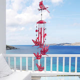 Cardinal for Women,Wind Chimes Outdoor Cardinal Birthday Gifts for Men/Mom/Grandma R ed Bird Metal WindChimes Outside/Indoors, Lawn, Patio, Garden Decor, Yard Decorations