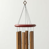 Woodstock Wind Chimes of Pluto Wind Chimes for Outside, 37" Bronze Medium Tone Wind Chime Décor for Outdoor Garden, Patio, Porch, Encore Collection