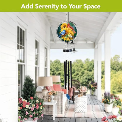Briarwood Lane Birds in the Garden Illuminated Wind Chime