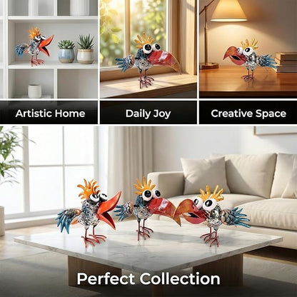 Outdoor Weird Metal Rooster Yard Rooster Decoration Garden Statue Chicken Statue Metal Chicken Outdoor Decoration Yard Housewarming Gift Yard Art Outdoor and Garden (Cultural)