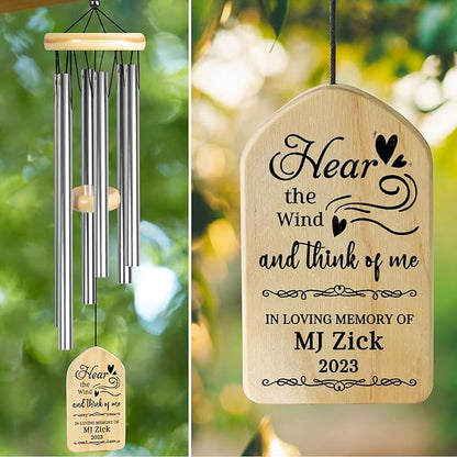 Sympathy Wind Chimes - Memorial Gifts for Loss of Loved One - Funeral Condolence Remembrance Bereavement Gifts