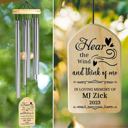 Sympathy Wind Chimes - Memorial Gifts for Loss of Loved One - Funeral Condolence Remembrance Bereavement Gifts