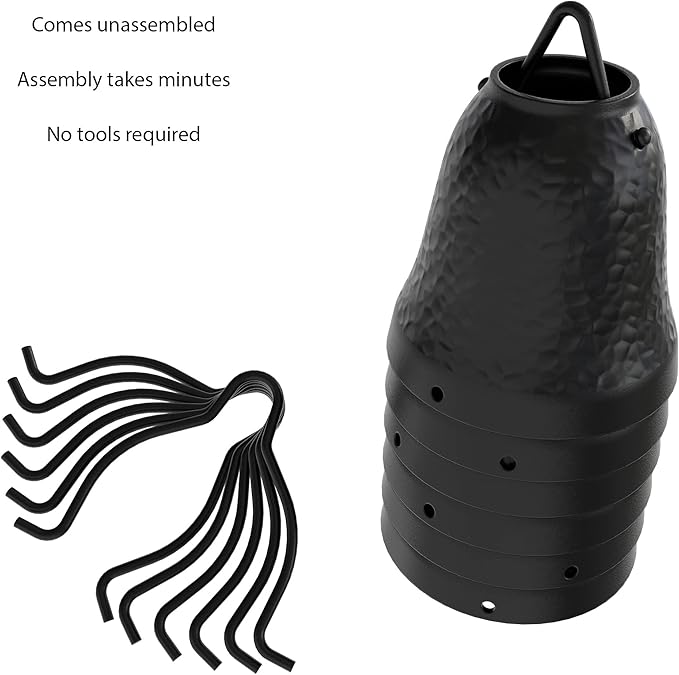 Rain Chains Direct Contempo Rain Chain Extension, 3 Feet Length, Aluminum, Black Powder Coated, Functional and Decorative Replacement for Gutter Downspouts