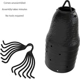 Rain Chains Direct Contempo Rain Chain Extension, 3 Feet Length, Aluminum, Black Powder Coated, Functional and Decorative Replacement for Gutter Downspouts