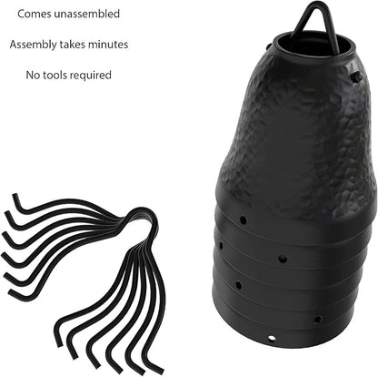 Rain Chains Direct Contempo Rain Chain Extension, 3 Feet Length, Aluminum, Black Powder Coated, Functional and Decorative Replacement for Gutter Downspouts
