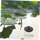 Solar-Powered Garden Fountain Decorative Aerator for Pool Led Water Pump Protection Easy to Install