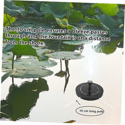 Solar-Powered Garden Fountain Decorative Aerator for Pool Led Water Pump Protection Easy to Install