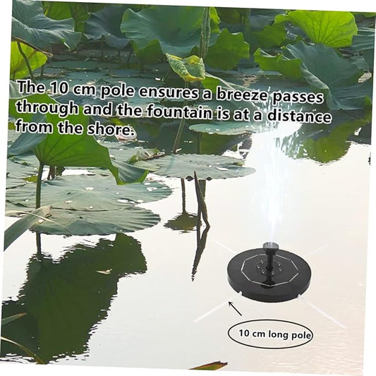 Solar-Powered Garden Fountain Decorative Aerator for Pool Led Water Pump Protection Easy to Install
