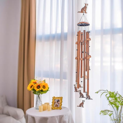 Extra Large 55 inch German Shepherd Dog Wind Chimes for Outside,Dog Gifts for Women Men/Memorial Gifts/Birthday Gift Metal windchimes Outdoors/Indoors,Garden Decor,Patio,Home,Porch,Yard Decorations