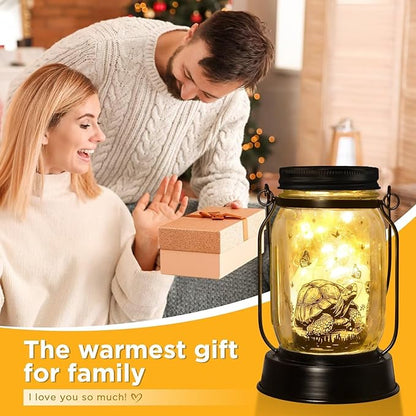 Tortoise Gifts for Women/Men Turtle Lovers Solar Lantern Mom Birthday, Mothers Day, Christmas Gifts, Turtle Solar Garden Decoration Outside for Yard, Patio,Backyard,Porch, Torches