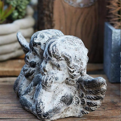 Garden Statues Outdoor Large Clearance Animal Angel Garden Sculpture, Vintage Old Sculpture Figure Outdoor Garden Landscape Decoration Garden Garden Decoration