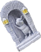 Cartoon Peeking Statue Creative Garden Accent Home Office Resin Art Sculpture Weather Garden Sculpture