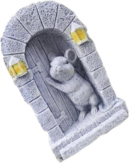 Cartoon Peeking Statue Creative Garden Accent Home Office Resin Art Sculpture Weather Garden Sculpture