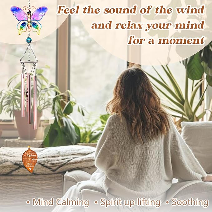 Retirement Gifts Wind Chimes, Personalized Retirement Gift for Women/Men, for Retiree, Coworker, Doctors, Teacher, Nurse, Police, Military - Happy Retirement 2026