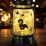 kyoryuger Dachshund Gifts for Women Dachshund Solar Lantern Outdoor Waterproof Hanging Solar Lights Dog Gifts Decorative Lanterns for Garden Decor,Patio,Lawn,Pathway,Yard for Women