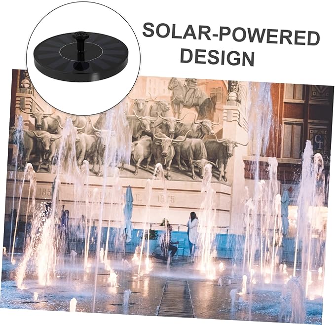 Mipcase Lar Power Bird Bath Fountain Water Pump for Garden Pool Pond Patio Auto-shutoff Feature