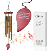Aluminium Wind Chimes Outdoor, Garden, Patio Decoration. Classic Black Wind Chimes with Wind Catcher Beautiful Gift for Unisex