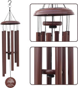 Personalized Memorial Wind Chimes – 35" Custom Remembrance Gift for Loss of Loved One – Outdoor Sympathy Wind Chime for Mother, Father, or Friends – Garden & Patio Decor