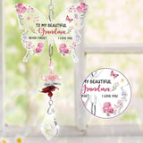 Funnli Gifts for Grandma, Grandma Birthday Gifts Crystal Suncatcher, Christmas Birthday Mothers Day Thanksgiving Valentines Day Gift for Mimi Nana from Grandkids Window Hangings Home Decor