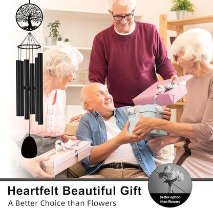 ASTARIN Memorial Wind Chimes for Outside Deep Tone, 36" Windchimes Sympathy Gifts for Loss of Loved one, Bereavement Condolence Remembrance Funeral Chimes for Grieving Friends Loss of Mother Father
