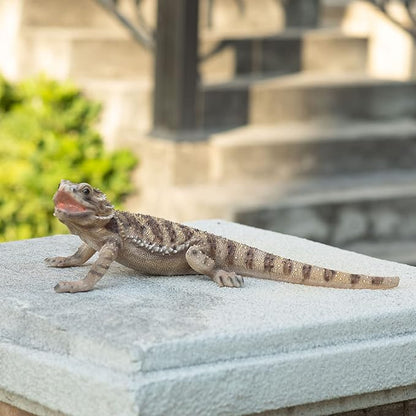 Garden Lizard Statue - Resin Reptile Sculpture, Indoor and Outdoor Home and Garden Lizard Sculpture, Lizard Decor, for Nature Lovers and Homeowners