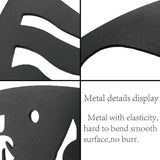 CREATCABIN Movie Reel Metal Wall Art Decor Wall Sculpture Hanging Decoration Sign Iron Outline Wall Art Black Rustic Decor Ornament Wall for Indoor Outside Living Room Home Office 12 x 7Inch