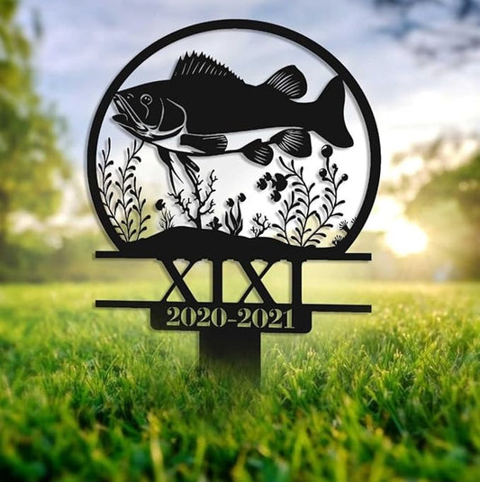 Fish Pet Fish Lawn Garden decal,Fish Farm sign,Fish Lake Plaque,Pet Gardening decor,Pet Outdoor Décor,Pet Patio Sign,Garden Sculptures,Pet Yard Statues,Fishing Decal,Gift for Fishing.