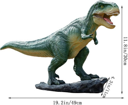 Dinosaur outdoor garden decoration, Tyrannosaurus rex statue yard decoration, outdoor decoration, courtyard art, lawn ornaments, dinosaur gifts, suitable for women/men/dinosaur enthusiasts as gifts