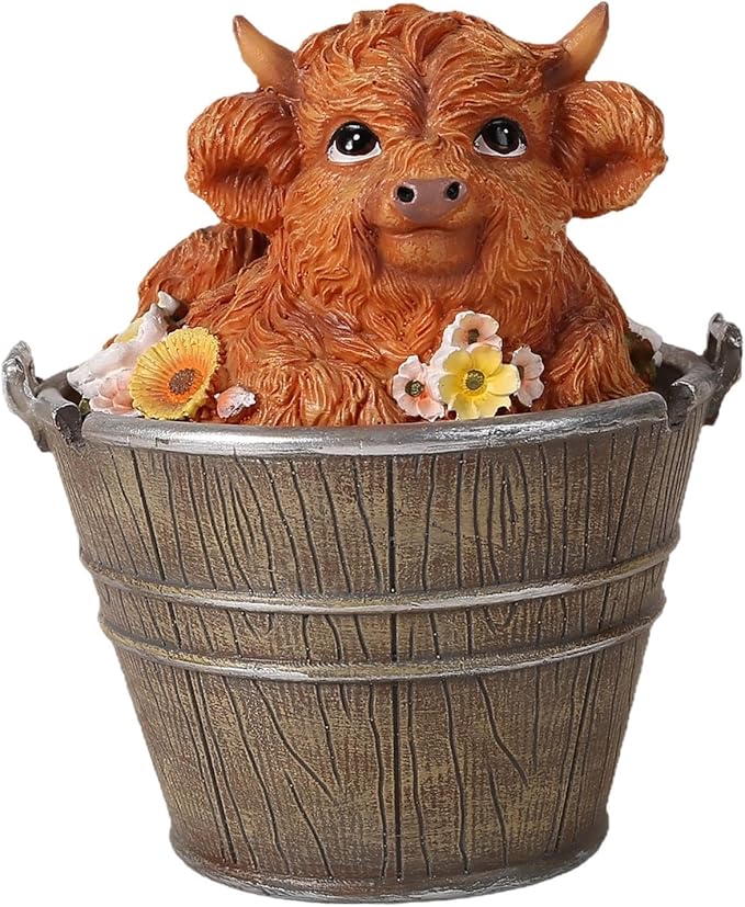 MYCENSE Statue Garden Statue Decorative Art Crafts Animal Figurine Sculpture for Countryside Backyard Lawn Patio Yard