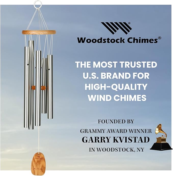 Woodstock Chimes Signature Collection, Chimes of Bach, 28'' Famous Melodies Wind Chimes for Outdoor, Patio, Home or Garden Décor (CBWSI)