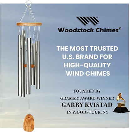 Woodstock Chimes Signature Collection, Chimes of Bach, 28'' Famous Melodies Wind Chimes for Outdoor, Patio, Home or Garden Décor (CBWSI)