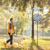 DREAMYSOUL Wind Spinners Outdoor, 20 Inches Dia Extra Large Metal Wind Spinner, Colorful Windmills Kinetic Wind Sculptures and Spinners for Yard Garden Outside Patio Lawn Decor