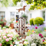 Dachshund Wind Chimes for Outside - Dachshund Weiner Dog Gifts for Women Men, Dog Memorial Wind Chimes for Outdoor Garden Patio Yard Decor, Houswarming Mother's Day Christmas Birthday Gifts