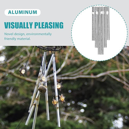 balacoo Aluminum Wind Chime Tubes 15Pcs Medium Sized Metal Pipes 2.75In DIY Outdoor Wind Chime Supplies for Garden Patio Decoration